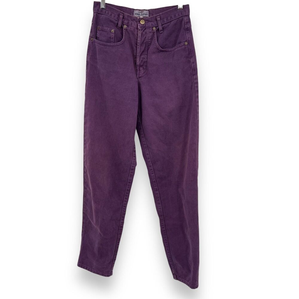 Vintage Guess Georges Marciano Purple Jeans Womens 0 Made in the USA 100% Cotton